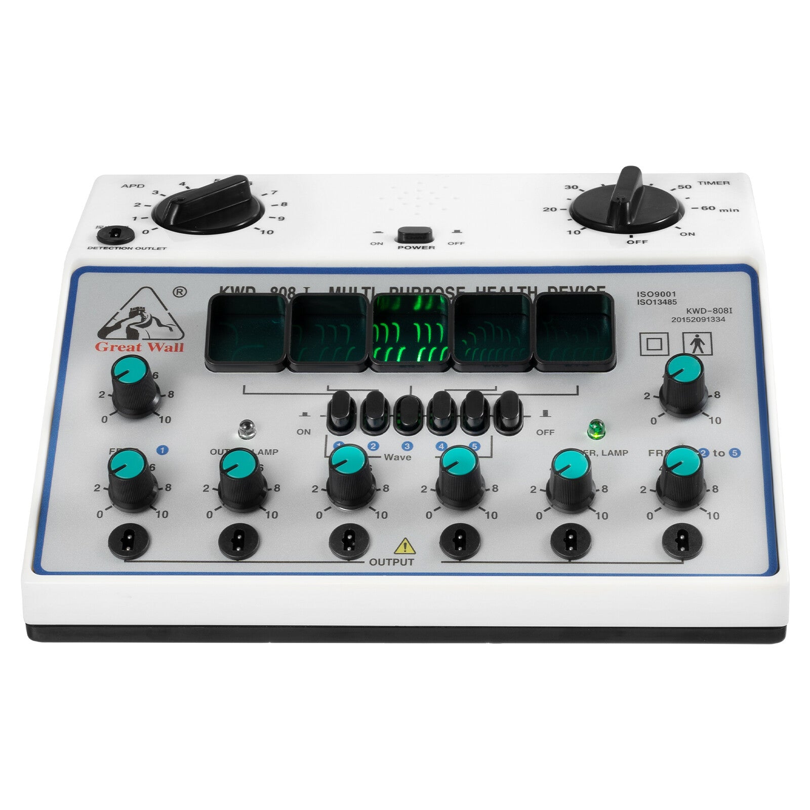 KWD-808I 6 Channel Output Patch Massager Care Kit Digital Electroestimulador Muscular Electric Acupuncture Stimulator Machine