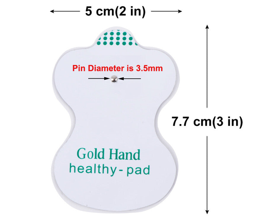 10/20/50 PCS Snap On Replacement Gourd-shaped Electrode Pads for E.M.S TENS  Unit Pulse Massager Digital Therapy Machine