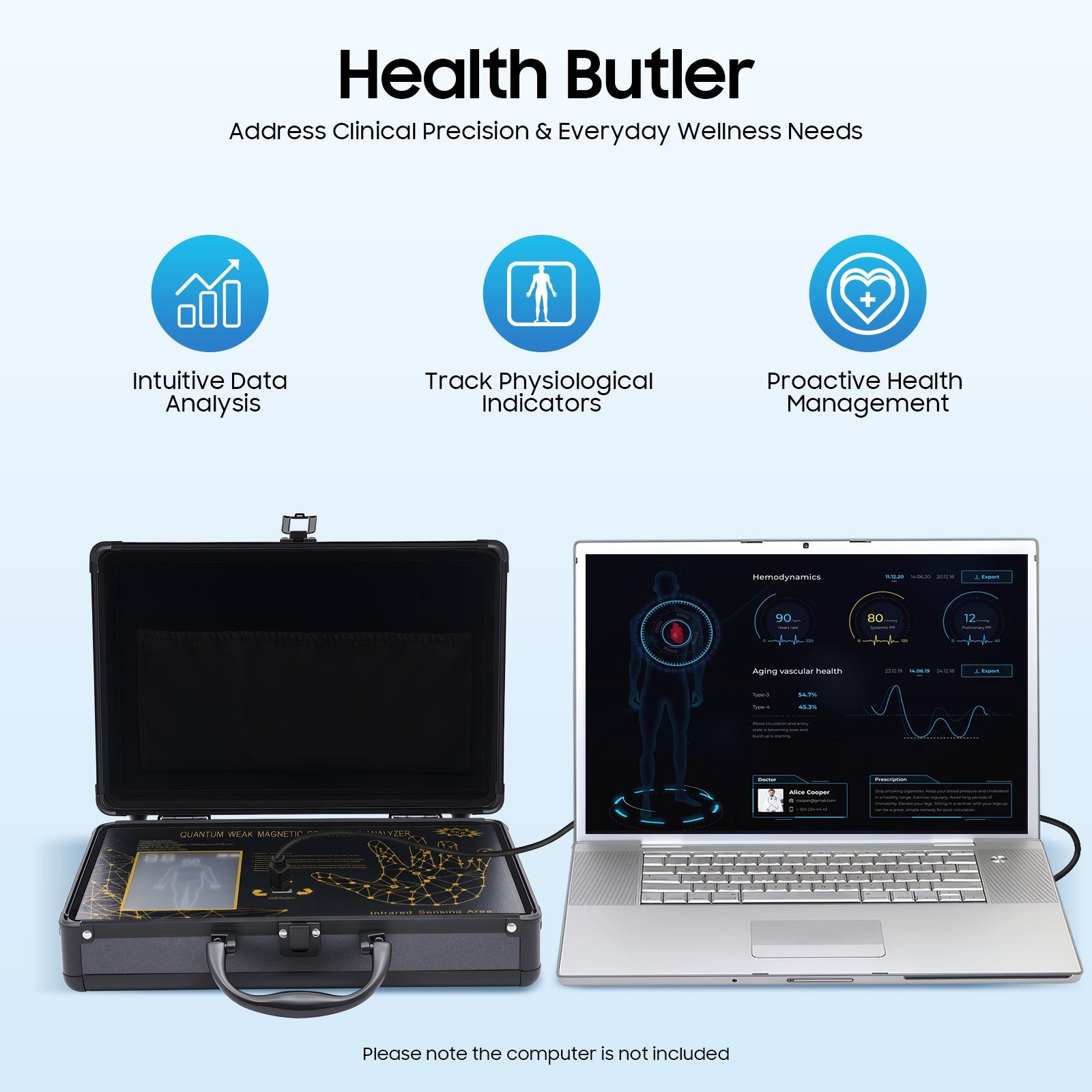 6th Gen Quantum Magnetic Resonance Body Analyzer, Quantum Analyzer Machine, Full-Body Scanner, Health Detector, Palm Touch