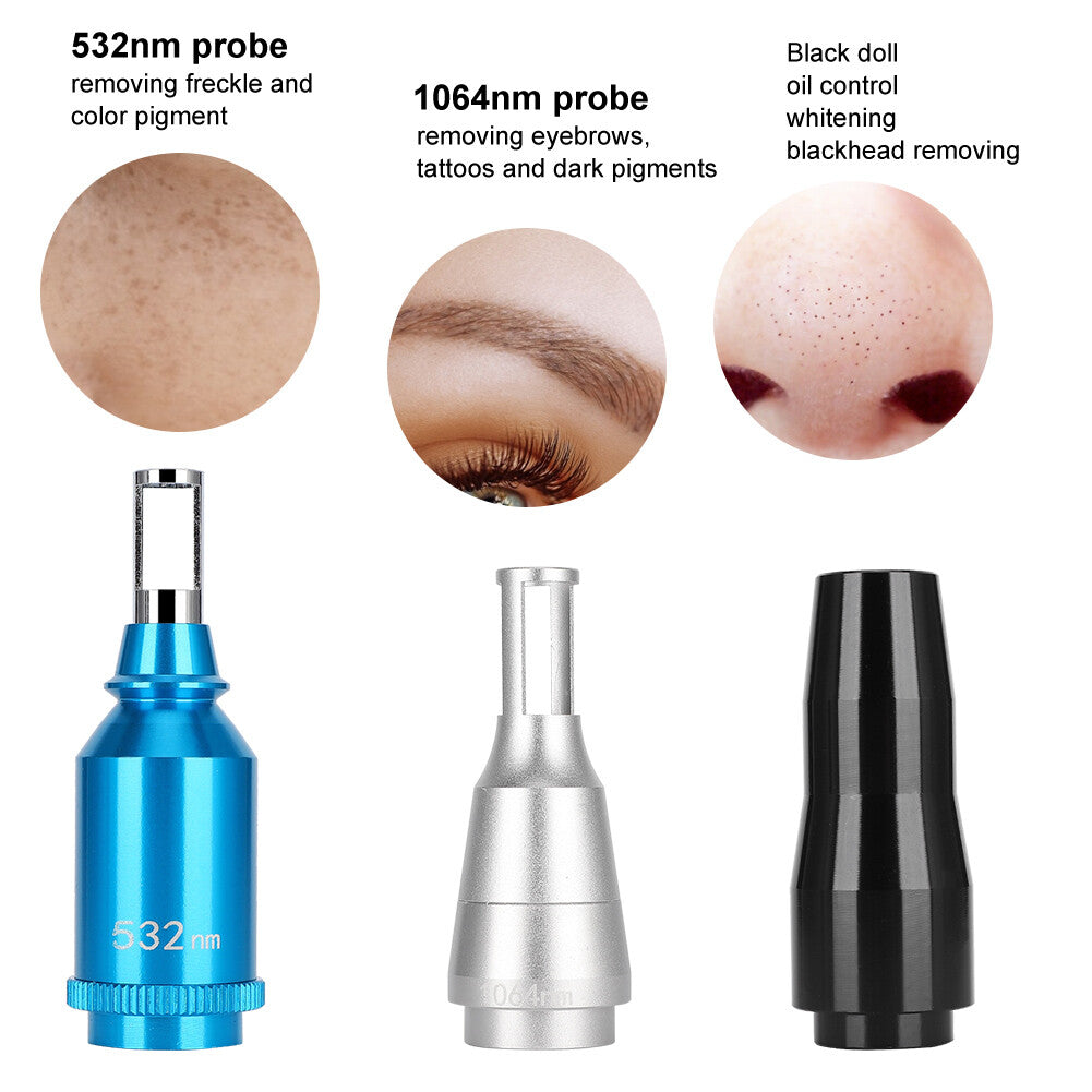 Replacement 532nm 1064nm 1320nm Wash Eyebrow Laser Head for Q Switch ND Yag Laser Tattoo Removal Machine Home Use