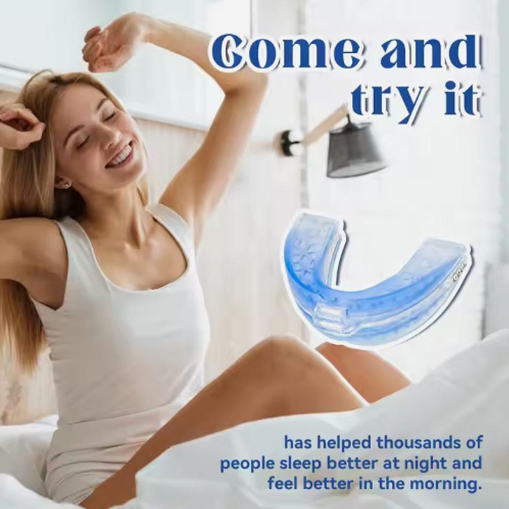Adjustable Anti Snoring Device Mouth Guard Anti-Snoring Sleep Aid Device Sleeping Bruxism Snoring Stopper Help Sleep Mouthpiece