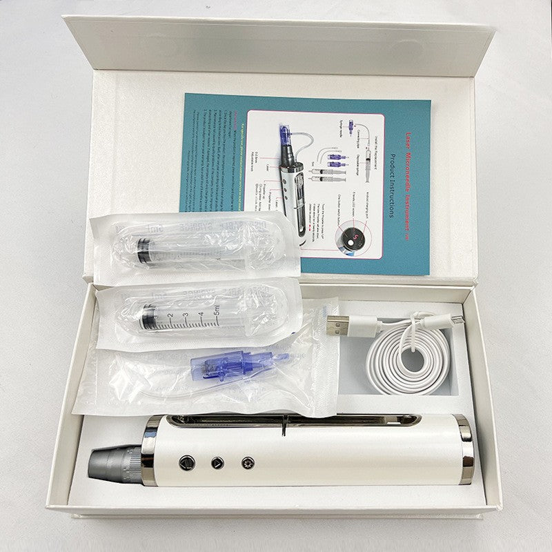 Auto Serum Feed Nano Microneedling Pen Electric Derma Pen Hydra Facial Skin Infusion Device for Home Salon Skin Beauty Treatment