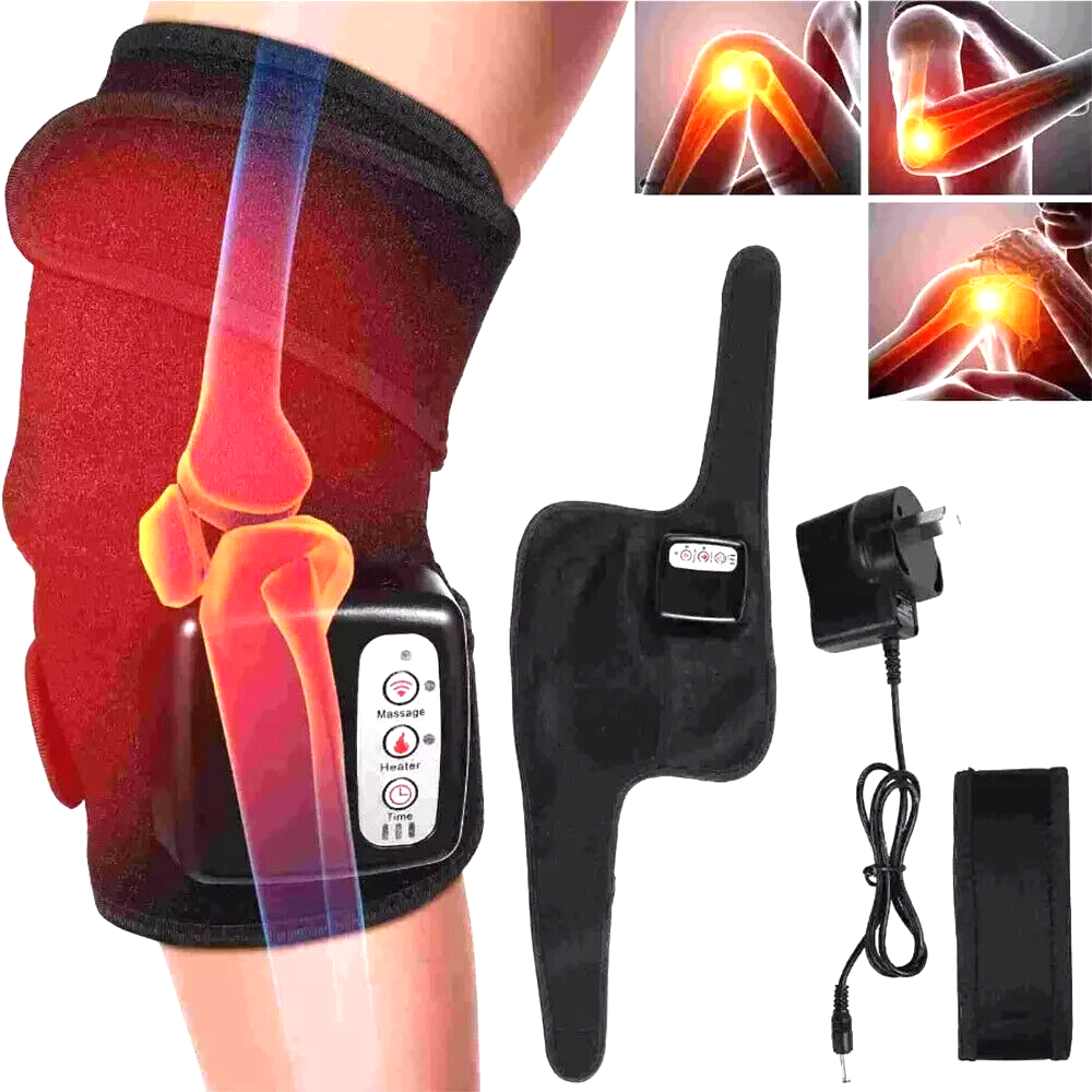 3 In 1 Knee Joint Physiotherapy Massager Pneumatic Air Compression Heating Vibration Leg Pain Relief Support Machine Home Use