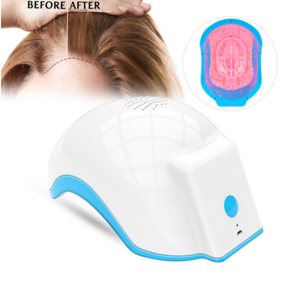 LED Red Light Hair Growth Helmet, Portable Scalp Phototherapy Cap for Thinning Hair, Home Hair Loss Regrowth Treatment Device