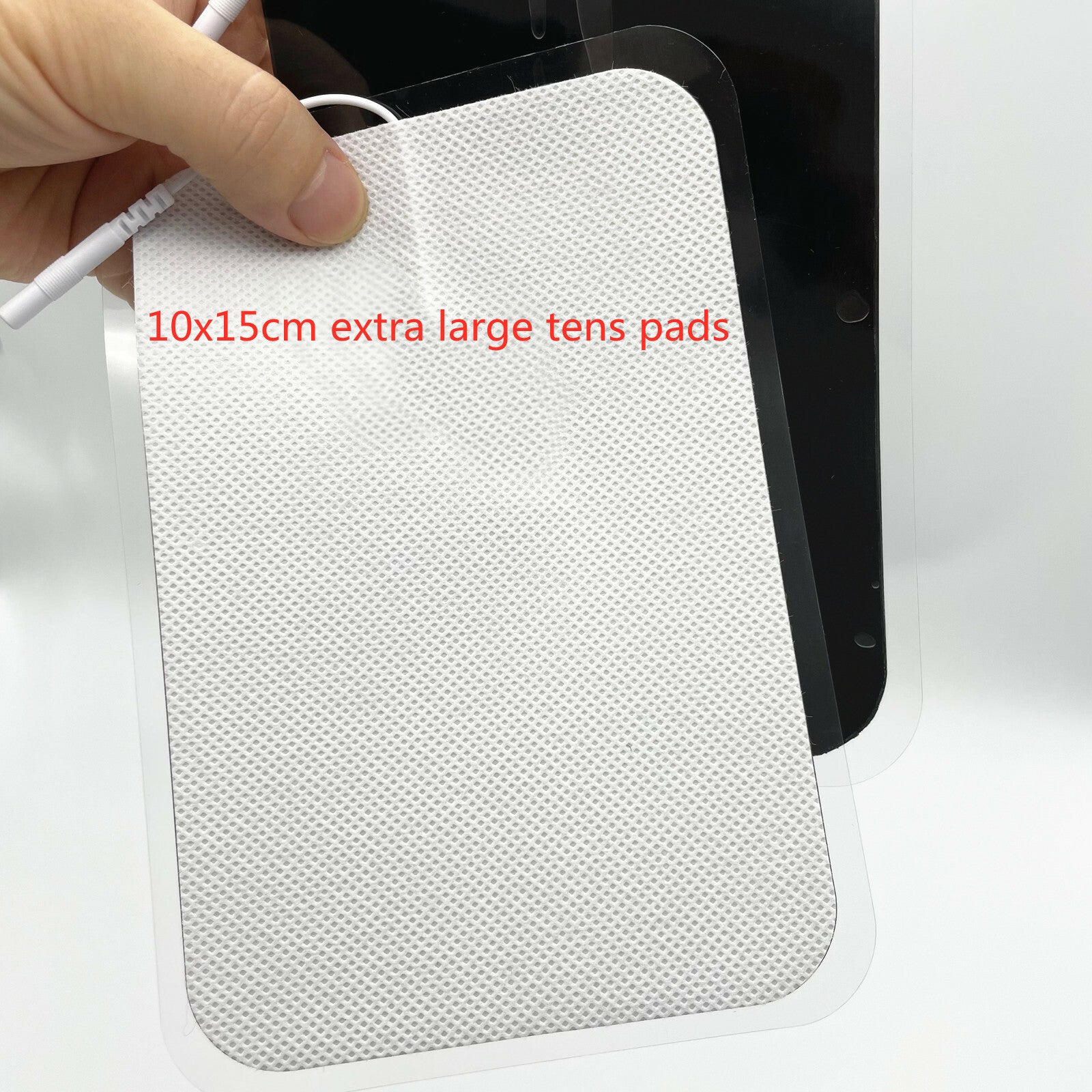 Extra Large 10*15cm Rectangle Tens Unit Electrode Pads With 2.0mm Pin Relieve Muscle and Pain TENS Unit Adhesive (10/20/40 PCS)
