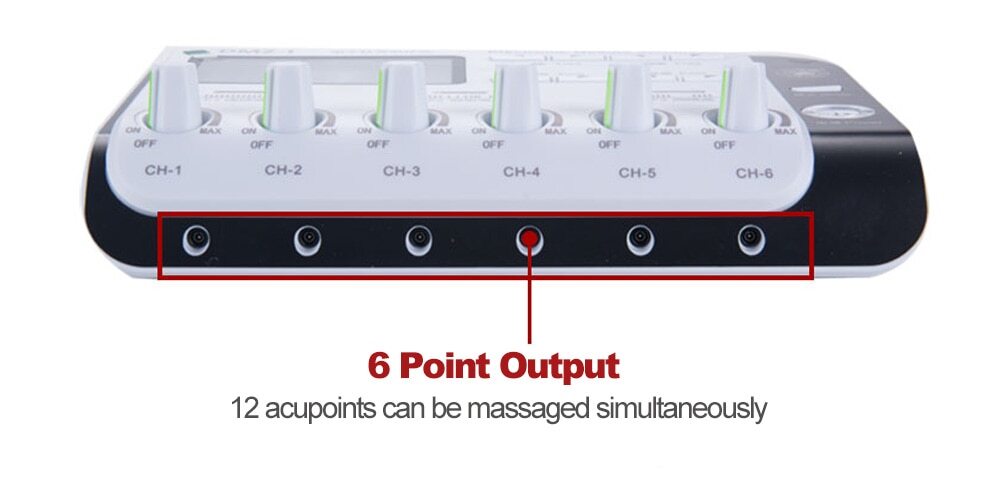 New 6 Output Electronic Acupuncture Device DMZ-1 Electroacupuncture Acupuncture Therapy Massager for Pain Relief Home Use