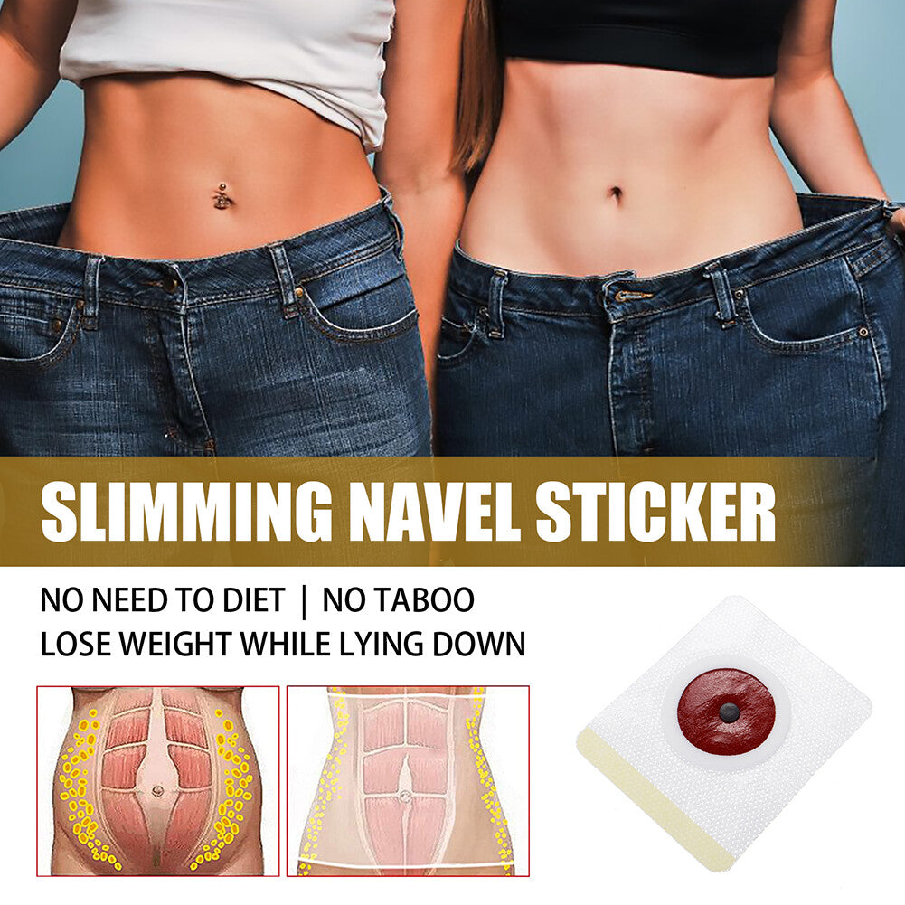 60/120 Pcs Magnetic Slim Navel Patches Natural Herbal Belly Fat Burning Sticker Body Shaping Weight Loss Slimming Patch Kit