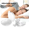 Upgraded Adjustable Anti Snore Mouthpiece Sleep Aids Mouth Guards Stop Snoring Adjustable Braces Sports Braces with Handle
