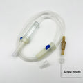 Disposable Sterile Intravenous Infusion Set For Animal Use Veterinary Adjustable Flow Fluid Delivery Infusion Catheter Tube Accessory (10 Pack)