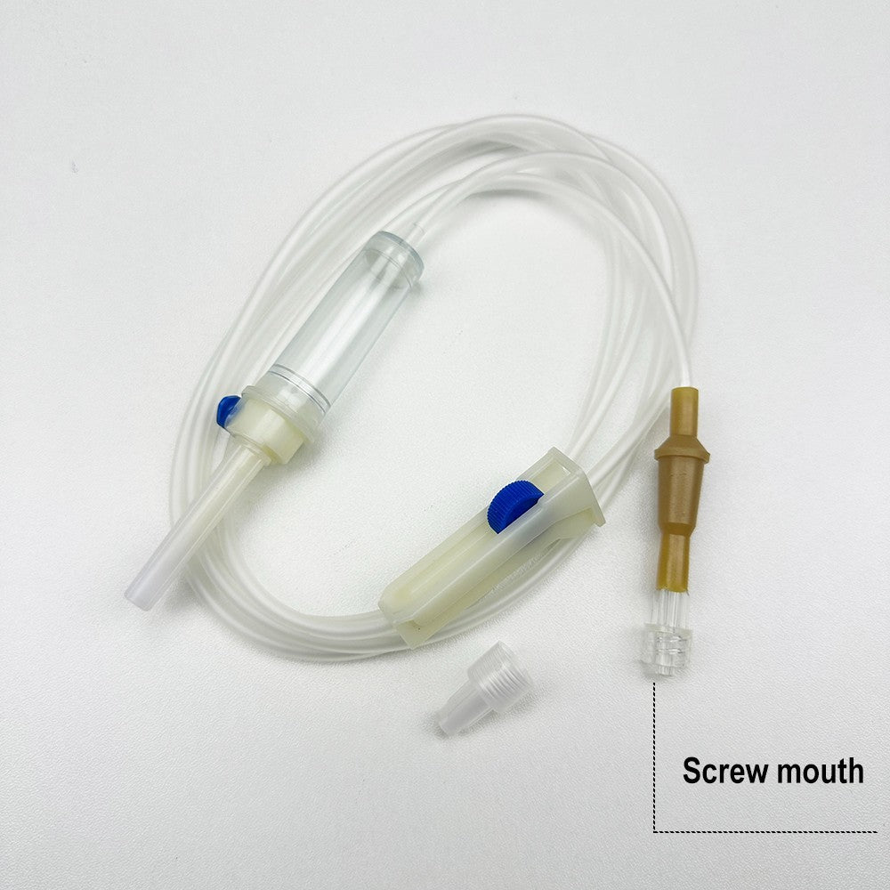 Disposable Sterile Intravenous Infusion Set For Animal Use Veterinary Adjustable Flow Fluid Delivery Infusion Catheter Tube Accessory (10 Pack)