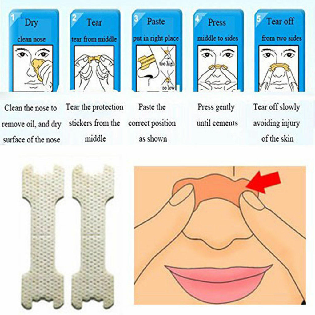 Better Breath Nasal Strips Right Way Stop Snoring Anti Snore Nose Strip Easier Better Breathing Good Sleeping Patches