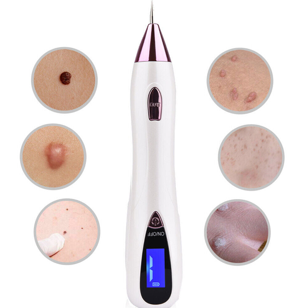 LCD Laser Skin Tag Freckle Wart Dot Mole Remove Pen Dark Spot Tattoo Removal USB Multi Function Beauty Equipment
