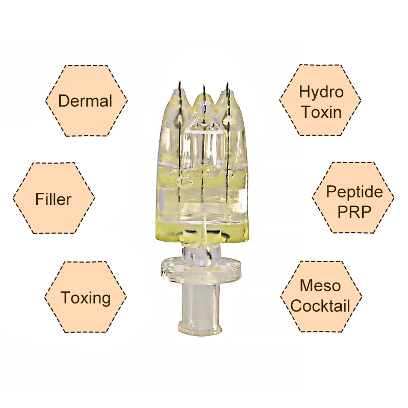 32G 1.5mm Disposable Multi Needle 5Pins Crystal Micro Needles Skin Booster Mesotherapy Water Mesogun Injection Needles