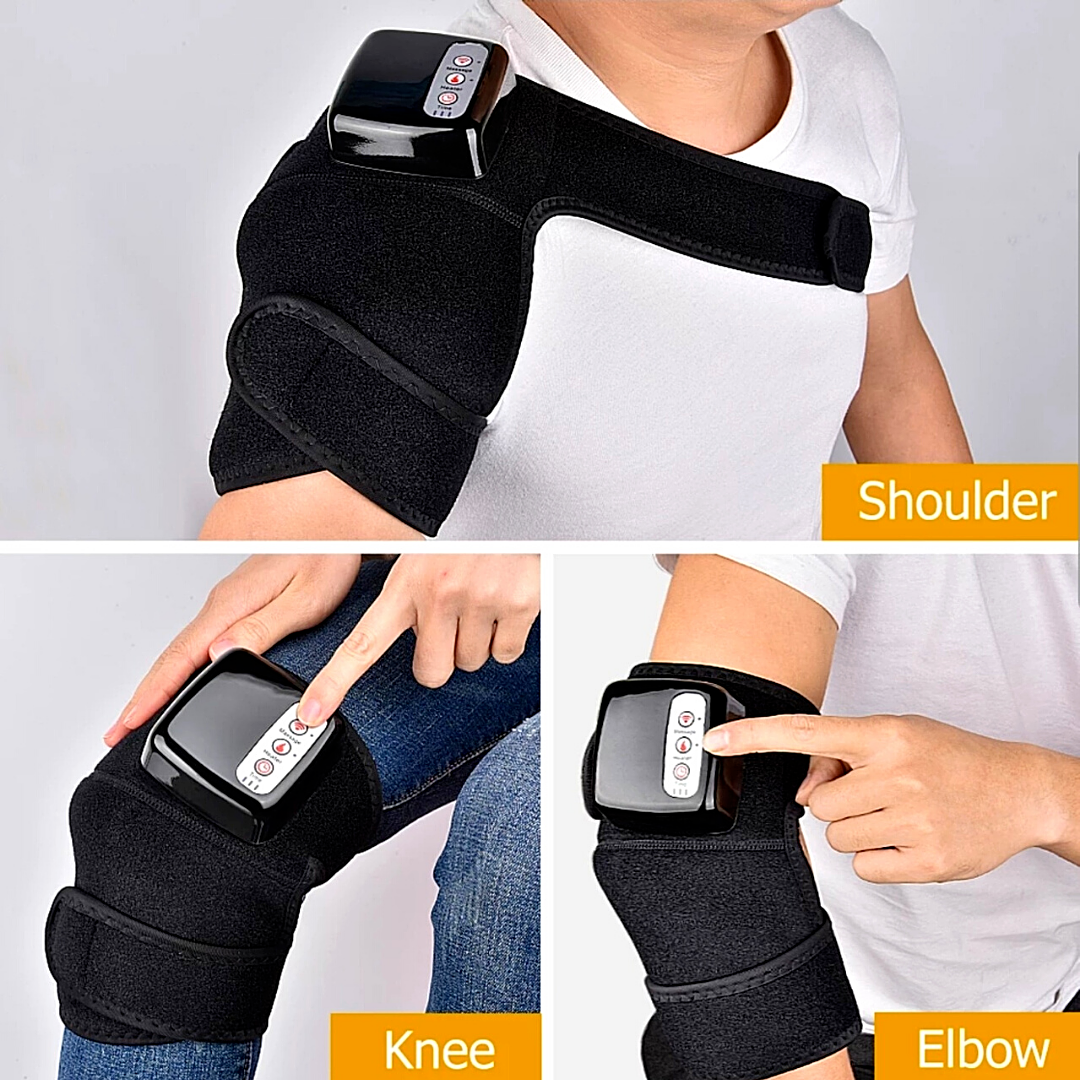 3 In 1 Knee Joint Physiotherapy Massager Pneumatic Air Compression Heating Vibration Leg Pain Relief Support Machine Home Use