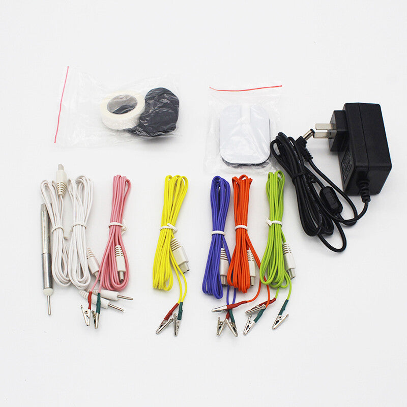 For KWD808-I Acupuncture Stimulator Device Line Cable/Pads/Alligator Clip Wire/Acupoint Detecting Pen/AC Adaptor Accessories