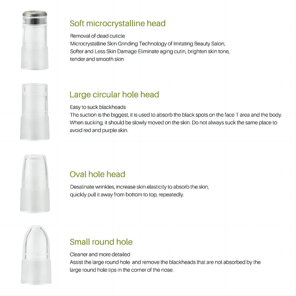 Diamond Microdermabrasion Blackhead Removal Vacuum Peeling Skin Rejuvenation Dermabrasion Facial Massage Beauty Device