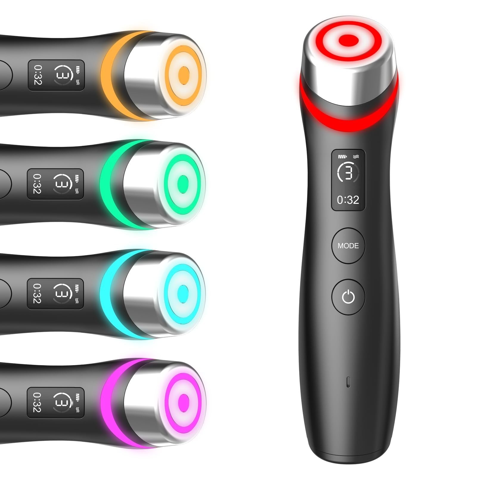 Pro  6-in-1 Real Glass Glow Beauty Massager for Clear, Radiant, Firmer-Looking Skin Korean Skin Care