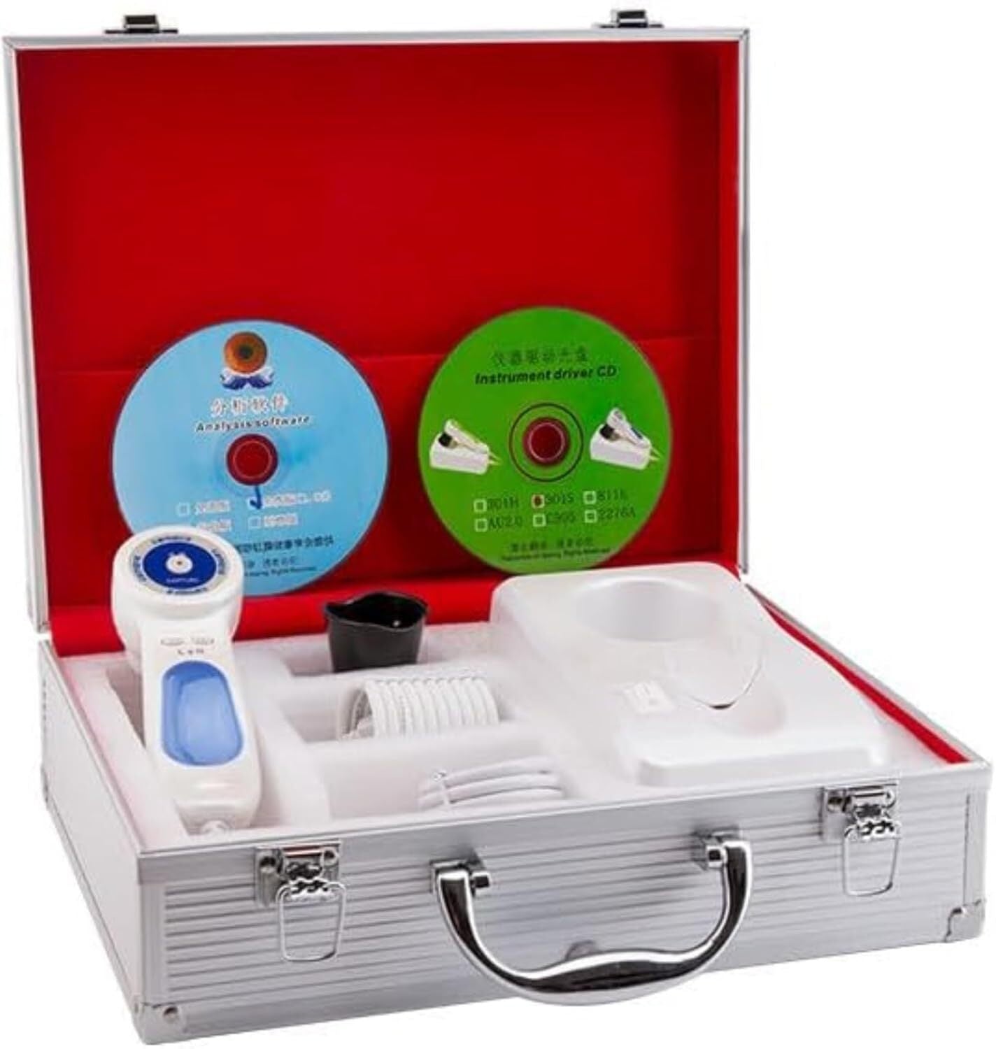 Iridology Camera,Iris Analyzer,USB Iriscope,High Resolution HD CCD USB Iriscope with Aluminum Box + Hd 13 Million Pixel + Iris Analysis Software