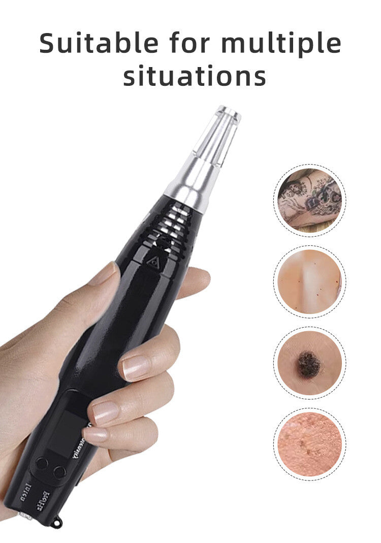 Black Red Blue Picosecond Pen Second Generation Handheld Portable Melanin Sweeping Pen for Face Mole Removal Picosecond Meter
