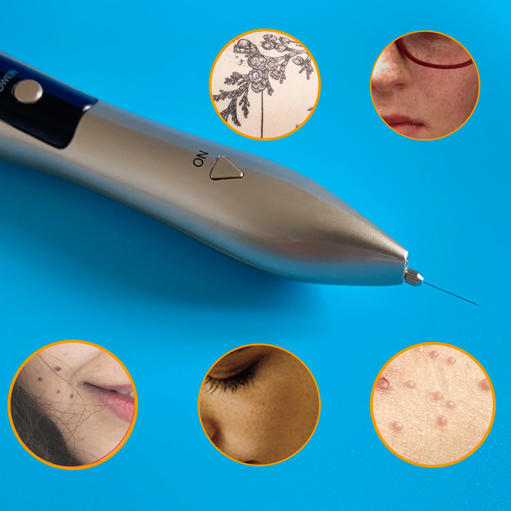 9-level Blue Light Mole Warts Removal Pen - Portable Beauty Instrument USB Charging Beauty Device