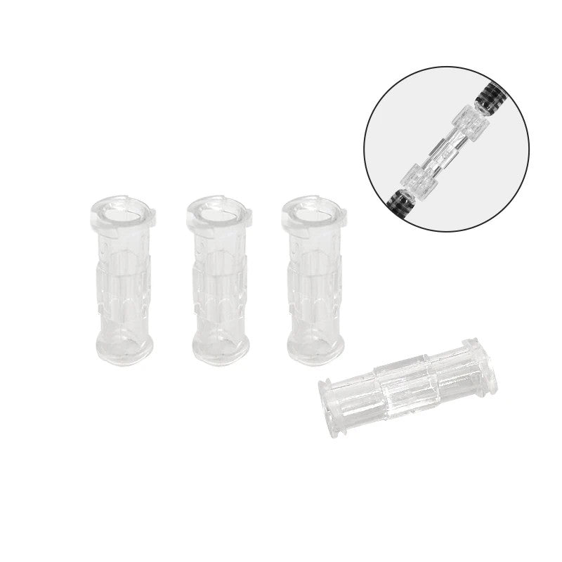 Female Luer Lock Connector Clear Plastic Medical Straight Through Luer Adapter for IV Extension Set Fluid Transfer Tubing
