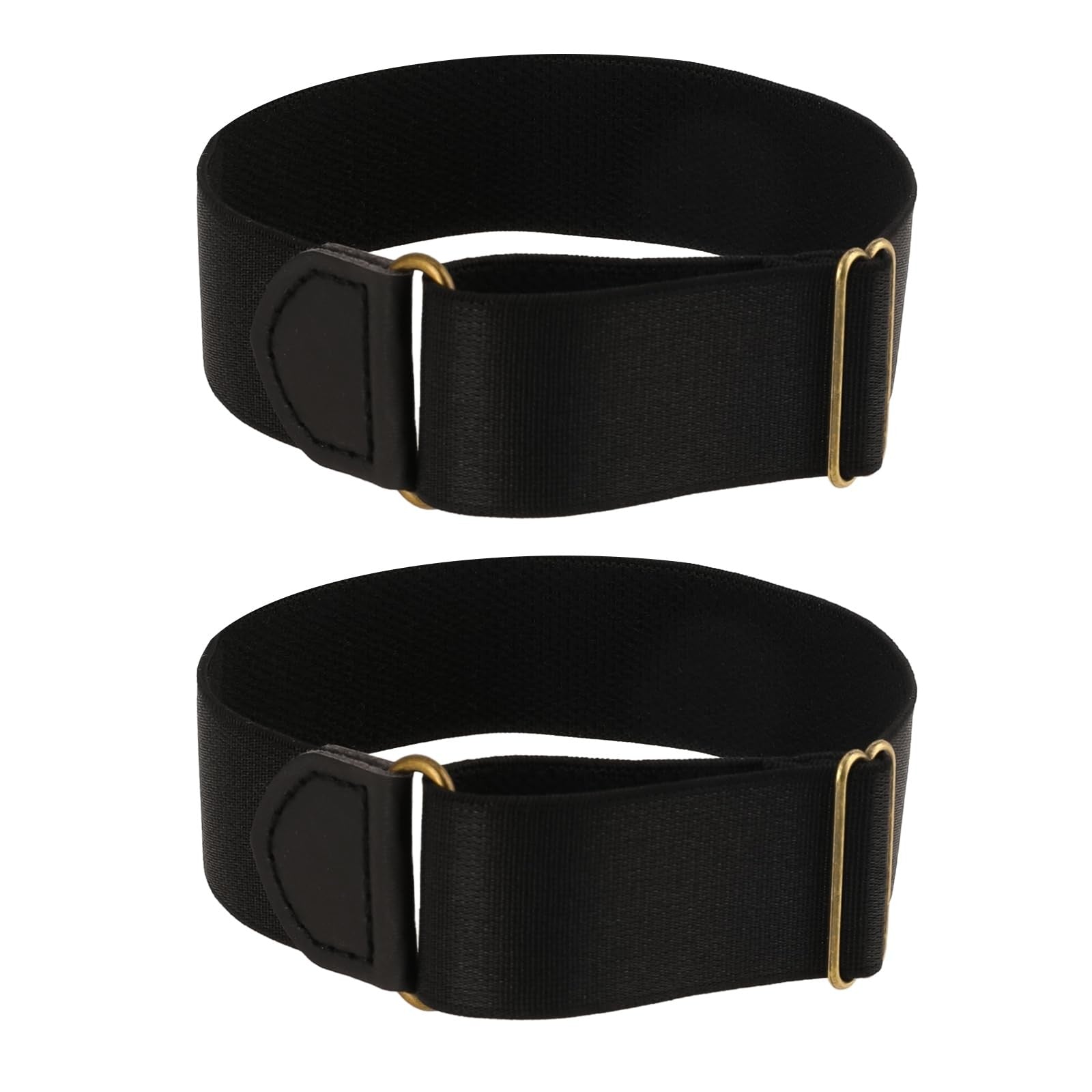 1 Pair Adjustable Elastic Shirt Sleeve Holder Strap Anti Slip Arm Band Cuff Fastener For Business Formal Dress Shirt Accessory