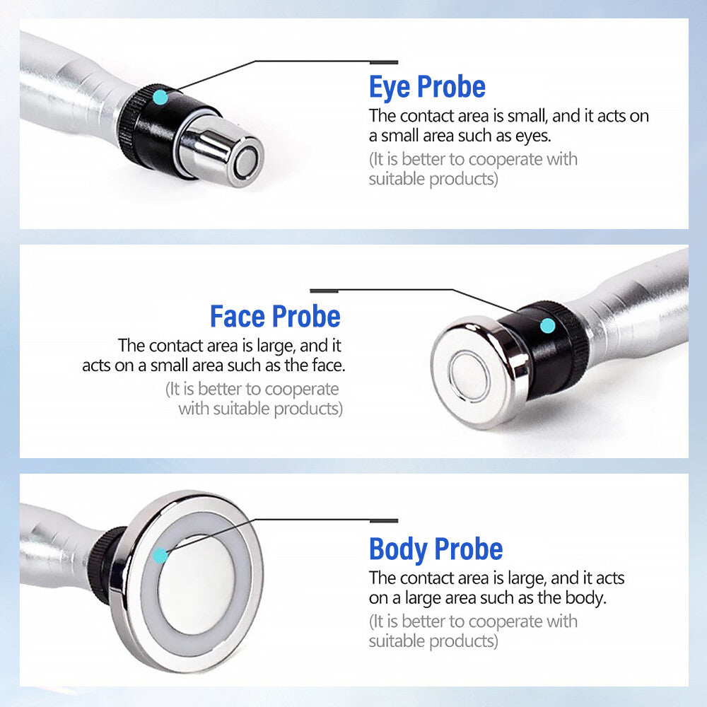 3 In 1 Bipolar RF Radio Frequency Facial Machine Home Salon Skin Tightening Lifting Anti-Aging Wrinkle Removal Beauty Device