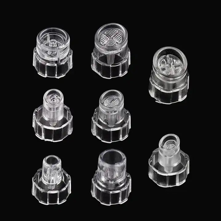 Replacement Small Bubble Hydrafacial Tips Clear Plastic Suction Clean Heads Accessory For Salon Facial Cleansing Machine (8PCS)