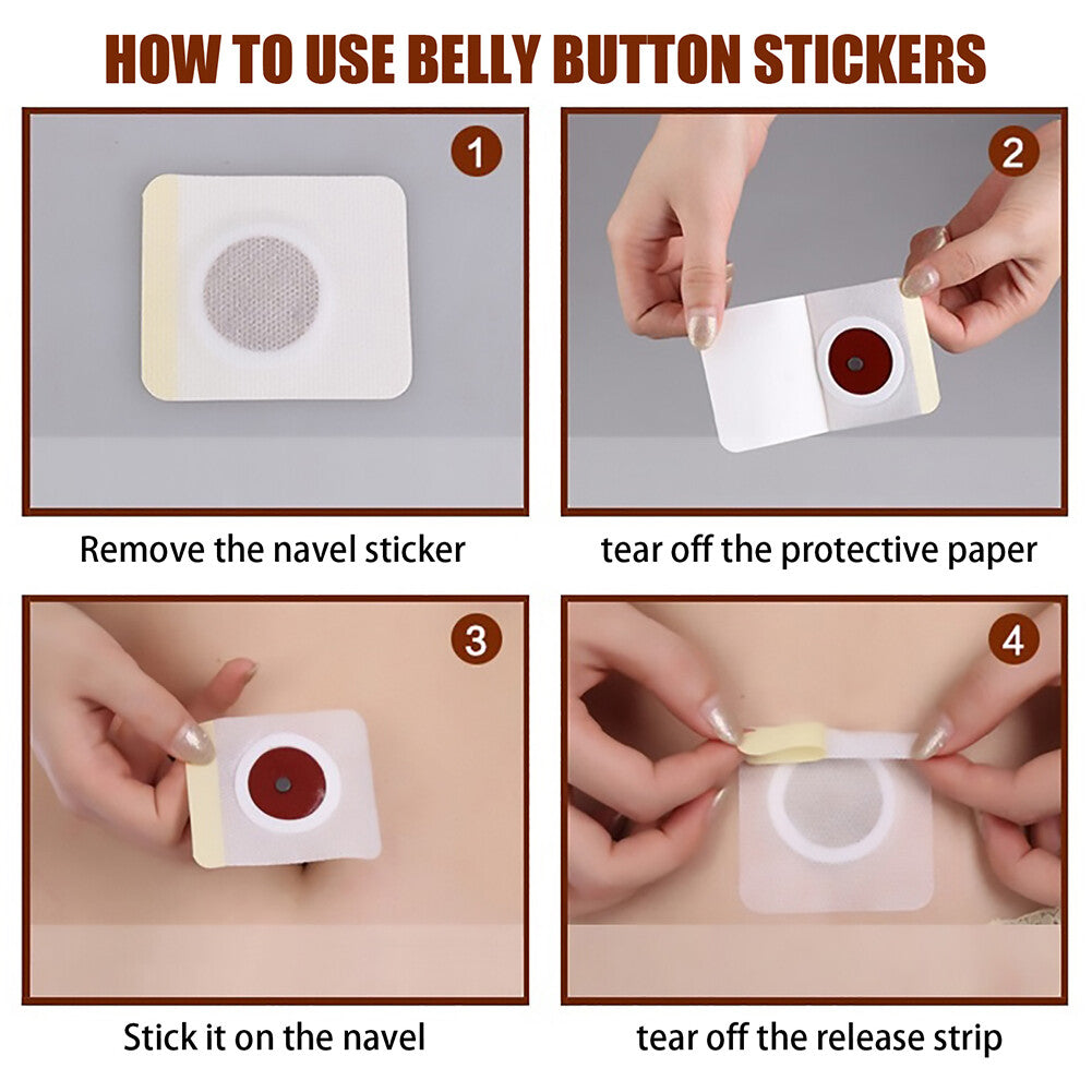 60/120 Pcs Magnetic Slim Navel Patches Natural Herbal Belly Fat Burning Sticker Body Shaping Weight Loss Slimming Patch Kit