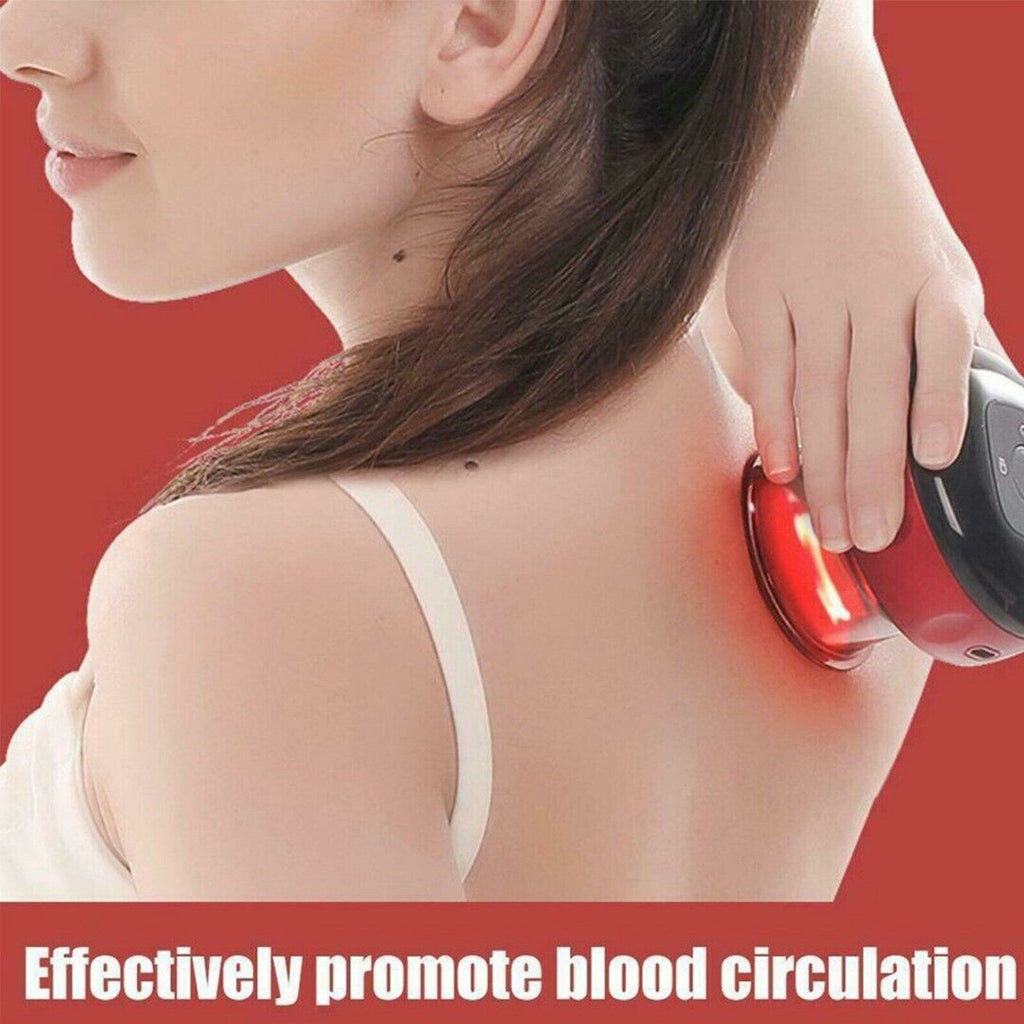Electric Cupping Massager Smart Vacuum Cupping Therapy Device with Digital Display Heating Rechargeable Body Scraping Massage Machine