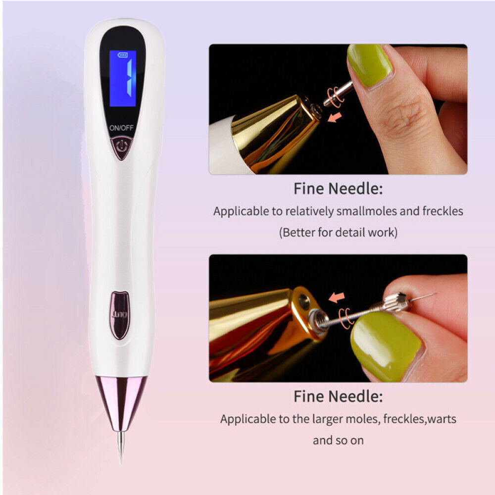 LCD Laser Skin Tag Freckle Wart Dot Mole Remove Pen Dark Spot Tattoo Removal USB Multi Function Beauty Equipment