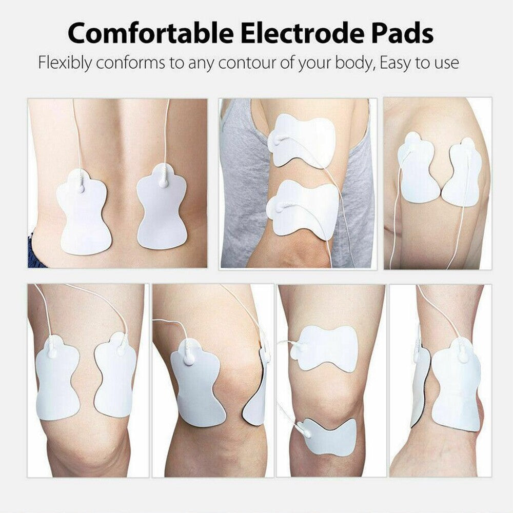 10/20/50 PCS Snap On Replacement Gourd-shaped Electrode Pads for E.M.S TENS  Unit Pulse Massager Digital Therapy Machine