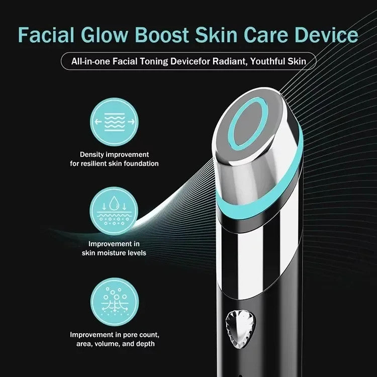EMS Vibration LED Facial Skin Tightening Device Portable Anti Aging Face Massager Boost Skin Absorption Home Skincare Beauty Instrument