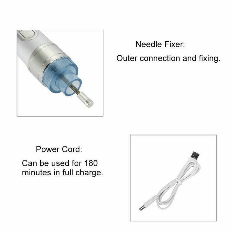 Portable 3D Smart Injection System Painless Multi Needle Mesogun for Electroporation Mesotherapy ABS Material