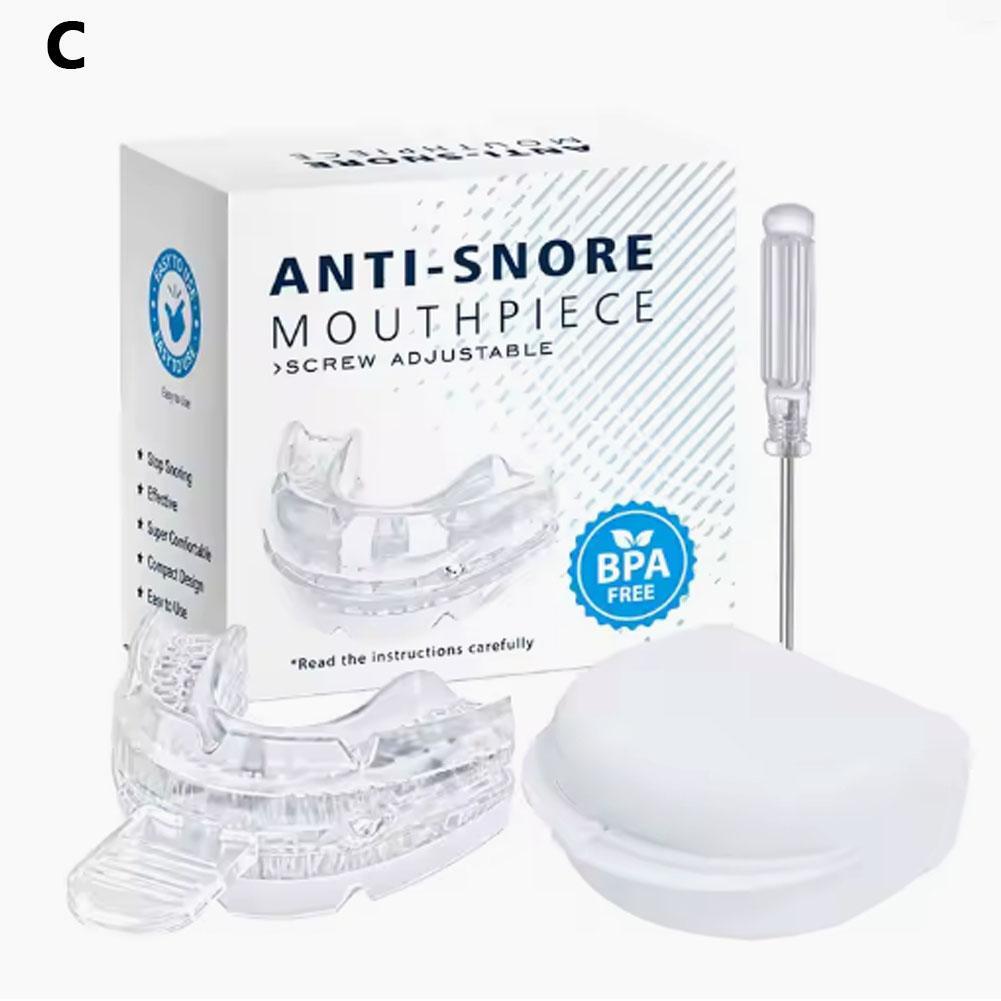 Adjustable Anti Snoring Device Mouth Guard Anti-Snoring Sleep Aid Device Sleeping Bruxism Snoring Stopper Help Sleep Mouthpiece