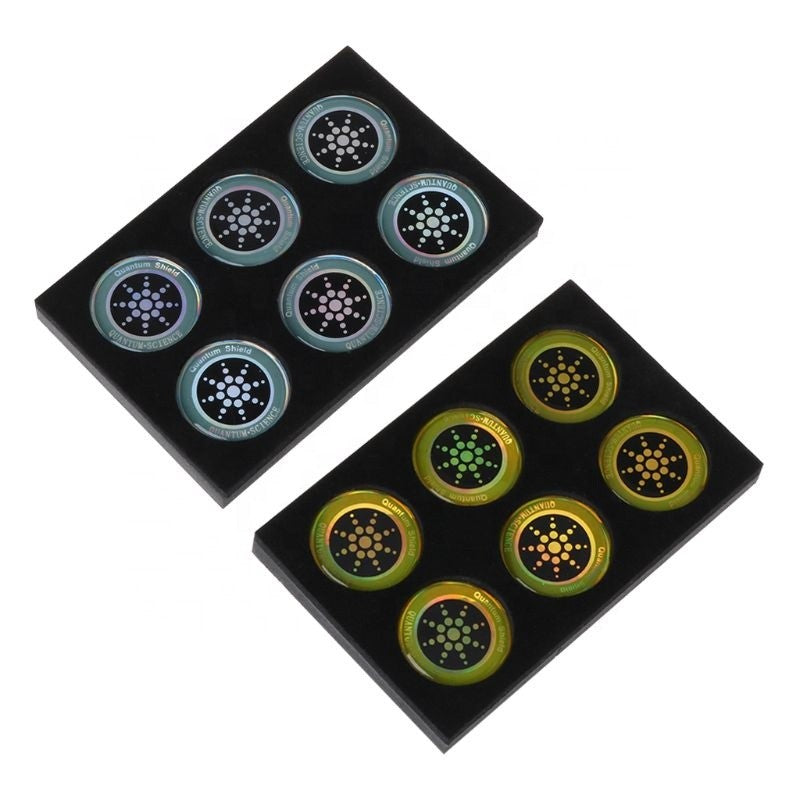 6Pcs Quantum Shield Anti Radiation Stickers EMF Protection Sticker for Phone Laptop Electronic Devices (Gold/Silver)