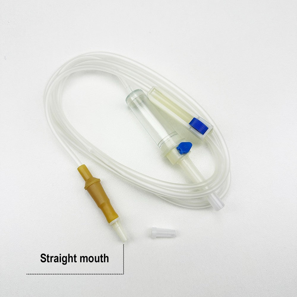 Disposable Sterile Intravenous Infusion Set For Animal Use Veterinary Adjustable Flow Fluid Delivery Infusion Catheter Tube Accessory (10 Pack)