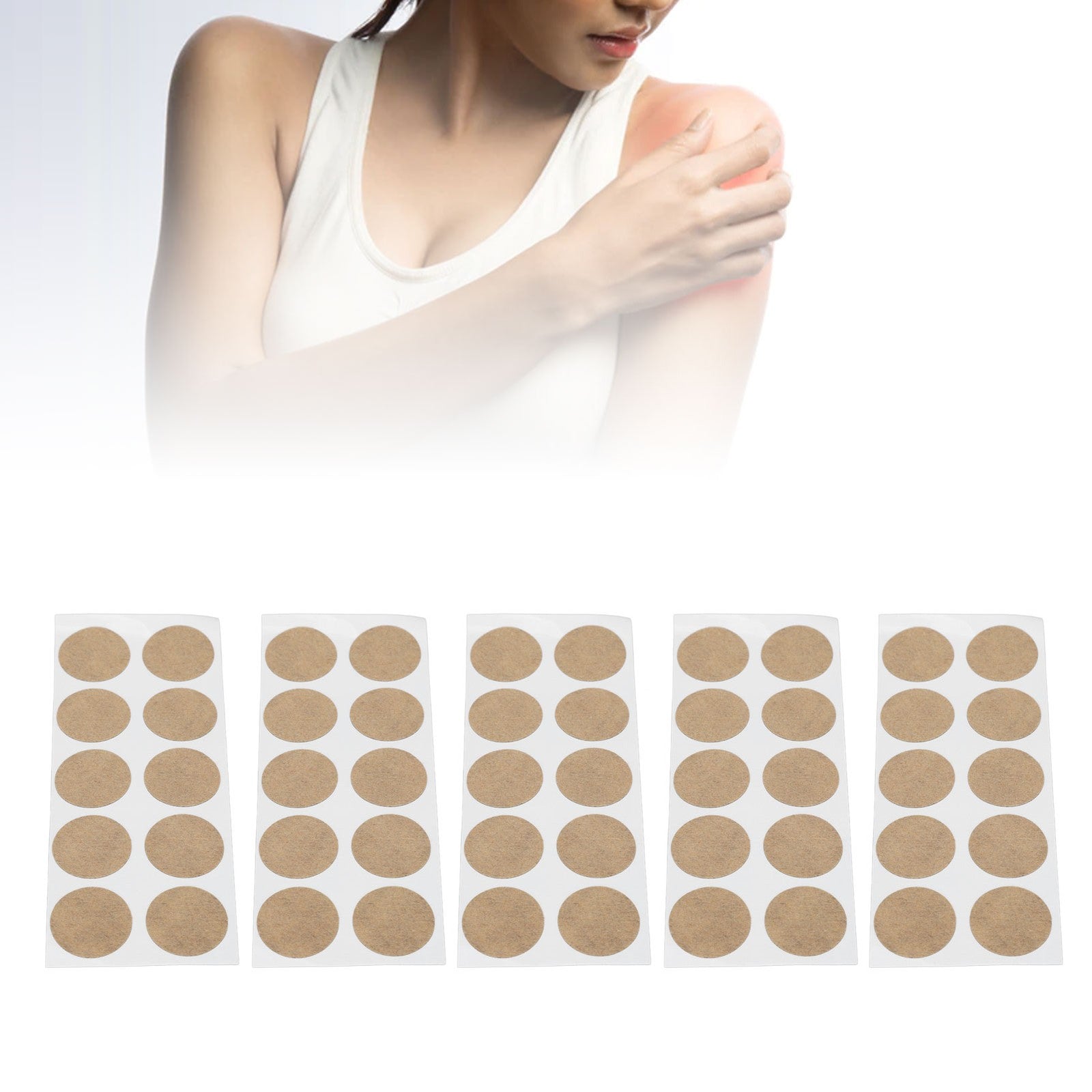 30/50pcs Magnetic Acupressure Patches Self‑Adhesive Body Magnets Patch for Back Shoulder Neck Joint Acupoint Use