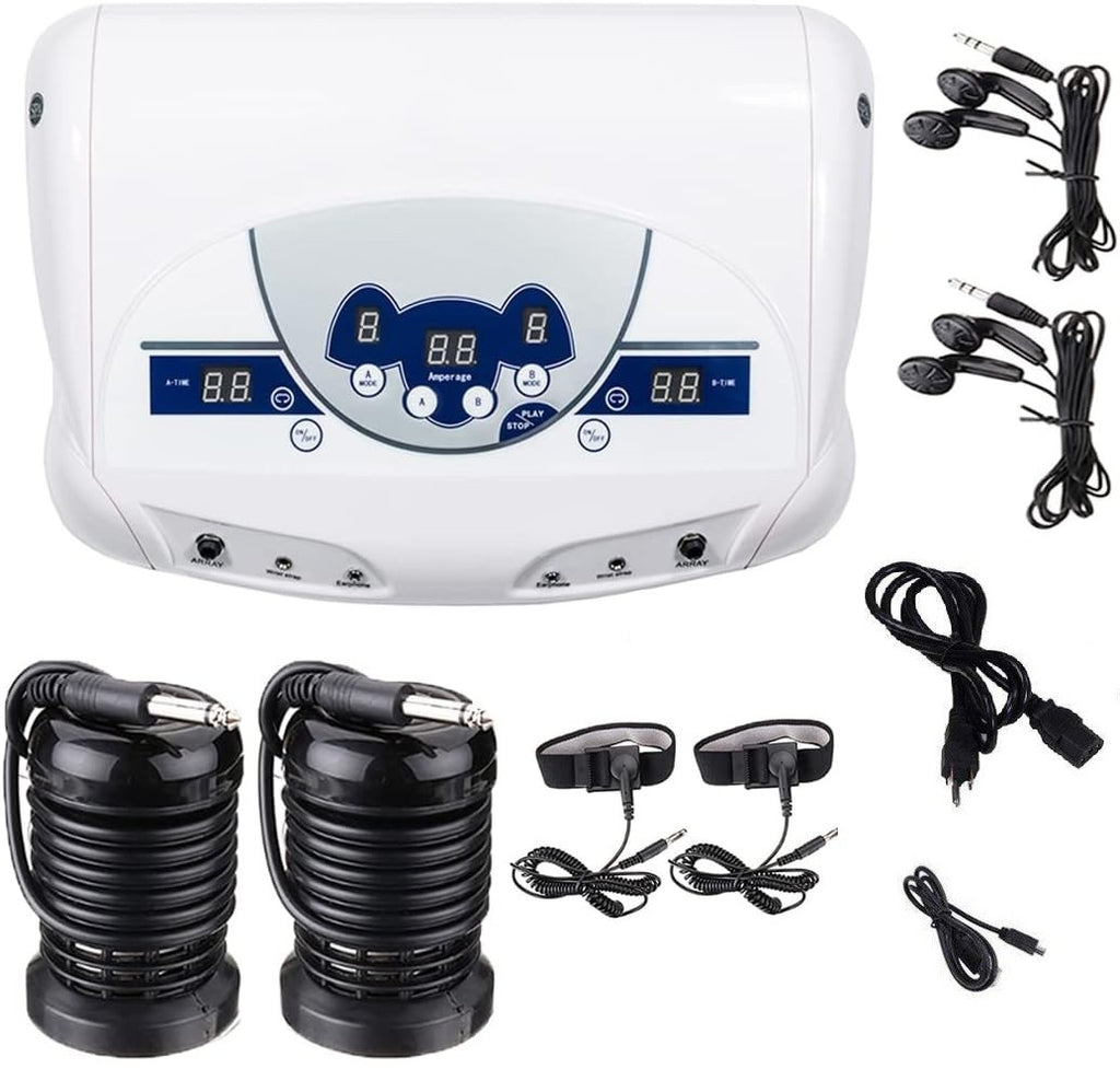 Dual Ionic Detox Foot Bath Machine with MP3 Music Player 2 Black Arrays Cell Spa Foot Bath Machine for Two Person Home Relax Use
