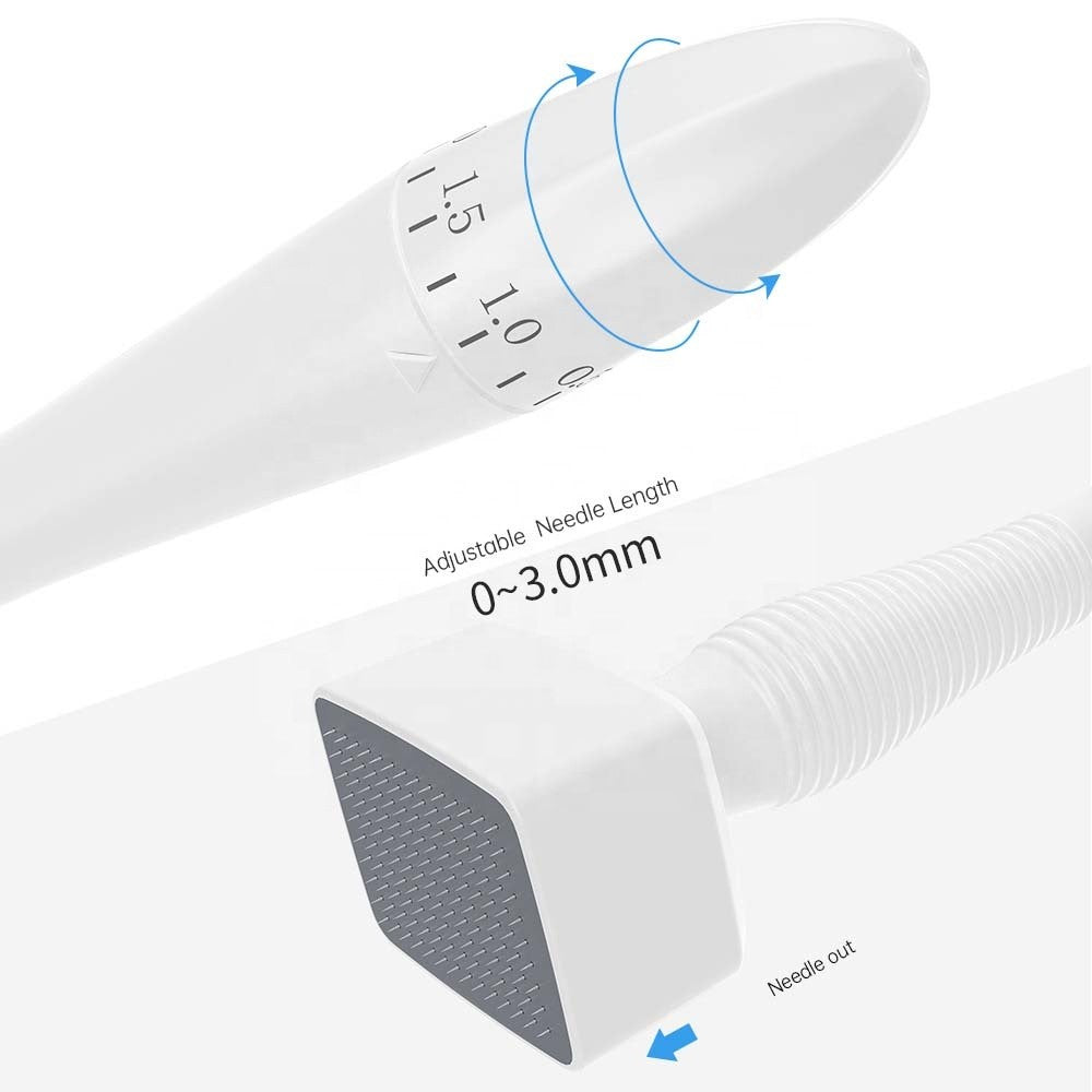 Derma Stamp DRS 140A Adjustable Medical Stainless Steel Needle Skin Care Tool Mirconeedling for Facial Treatment