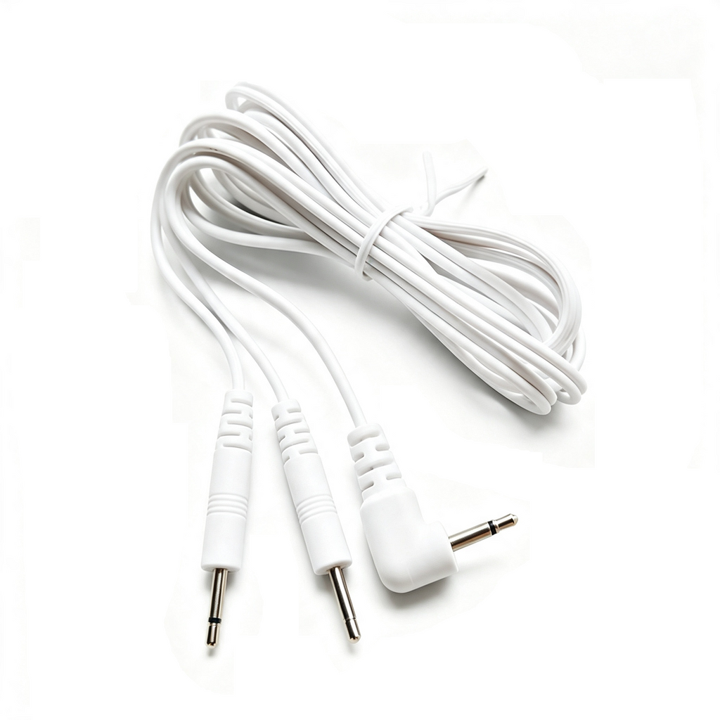 2PCS Electrode Wire Cable 3.5mm or 2.5mm Plug Jack TENS Lead Wire with 2mm Pin Electrode Cables for Massage EMS Stimulation Machine
