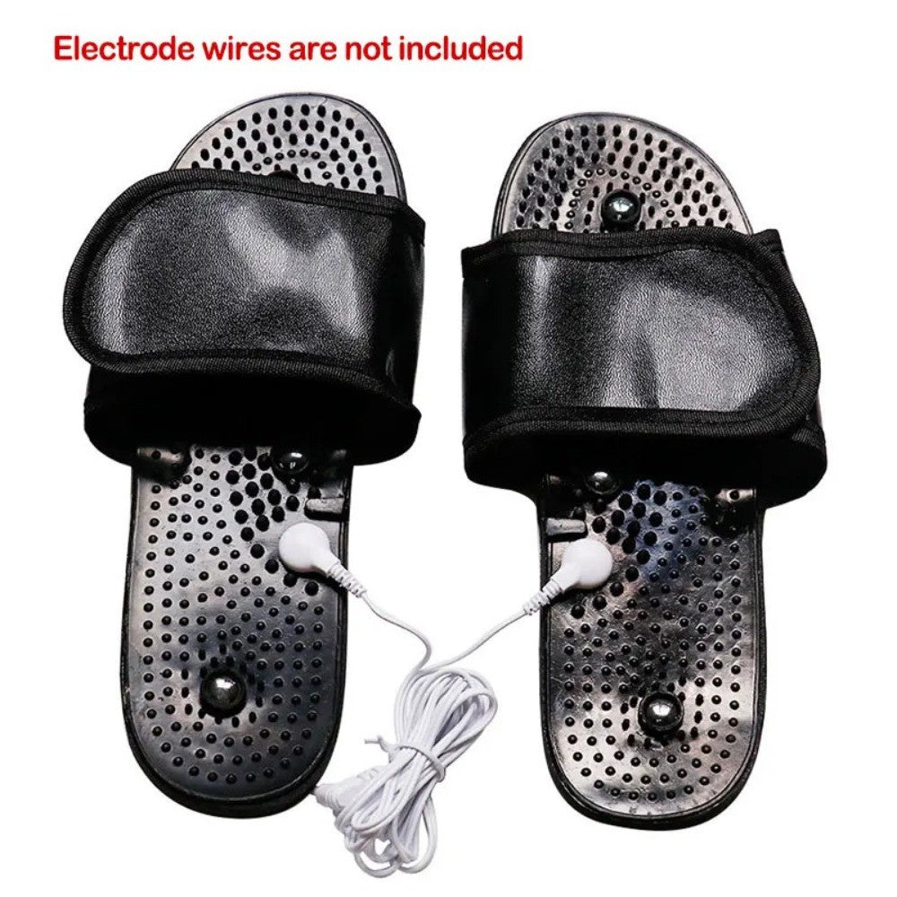1 Pair Conductive Electrode Massage Slippers Foot Therapy Shoe Pad For TENS EMS Physiotherapy Machine Foot Circulation Relax Accessory
