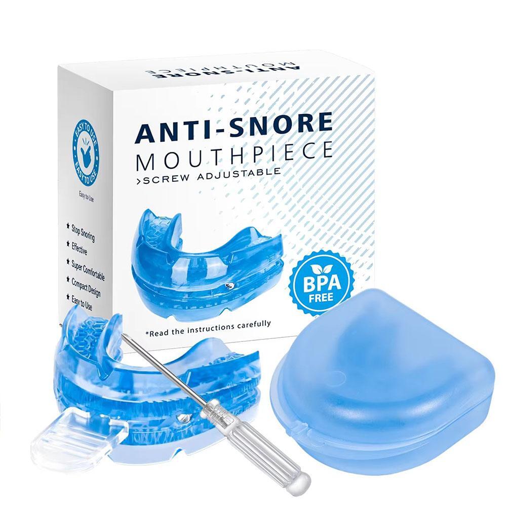 Adjustable Anti Snoring Device Mouth Guard Anti-Snoring Sleep Aid Device Sleeping Bruxism Snoring Stopper Help Sleep Mouthpiece