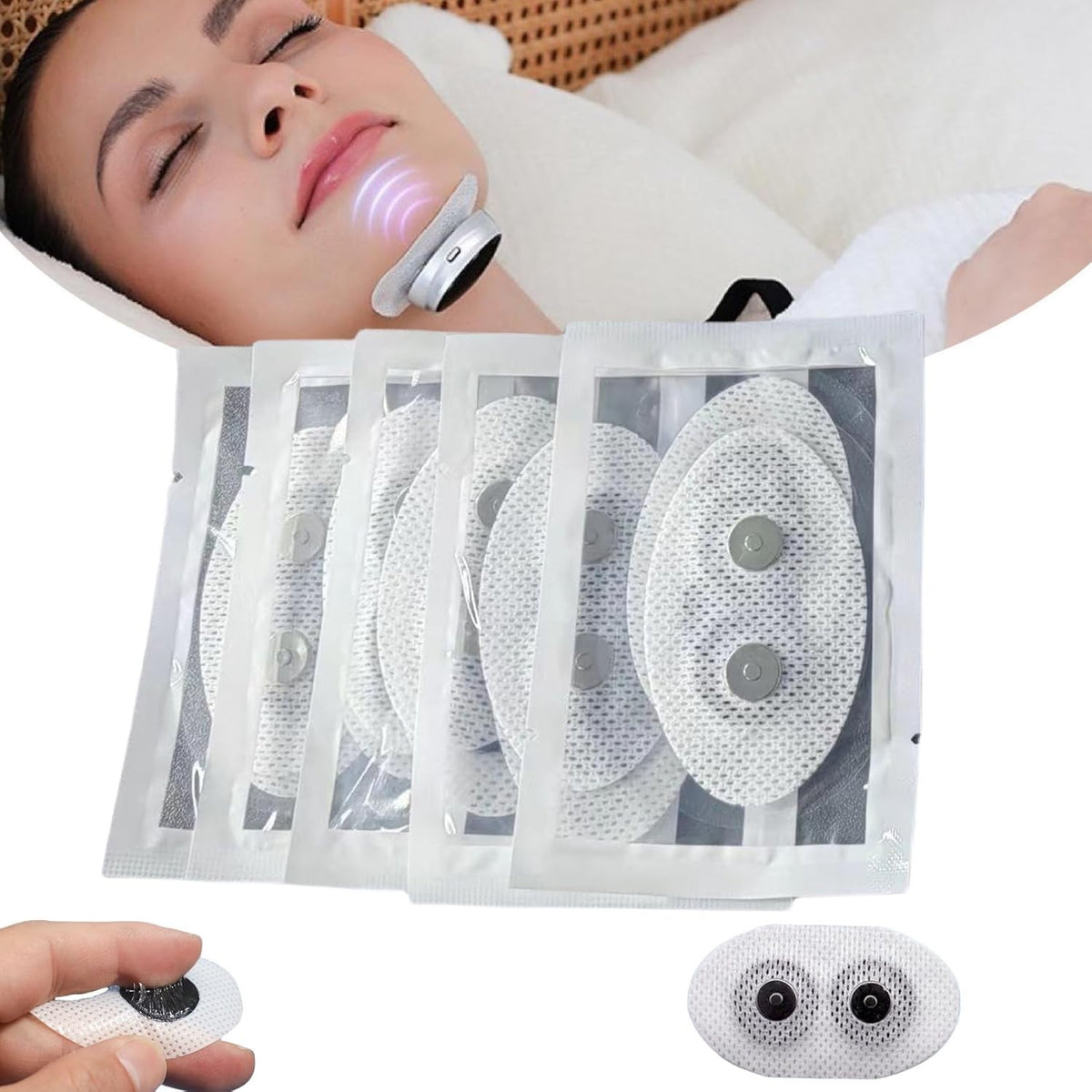 5/10/20 Bags Replacement Non-Woven Anti-Snoring Electrode Pad Patch Accessory for Electric Anti Snore Stopper Machine