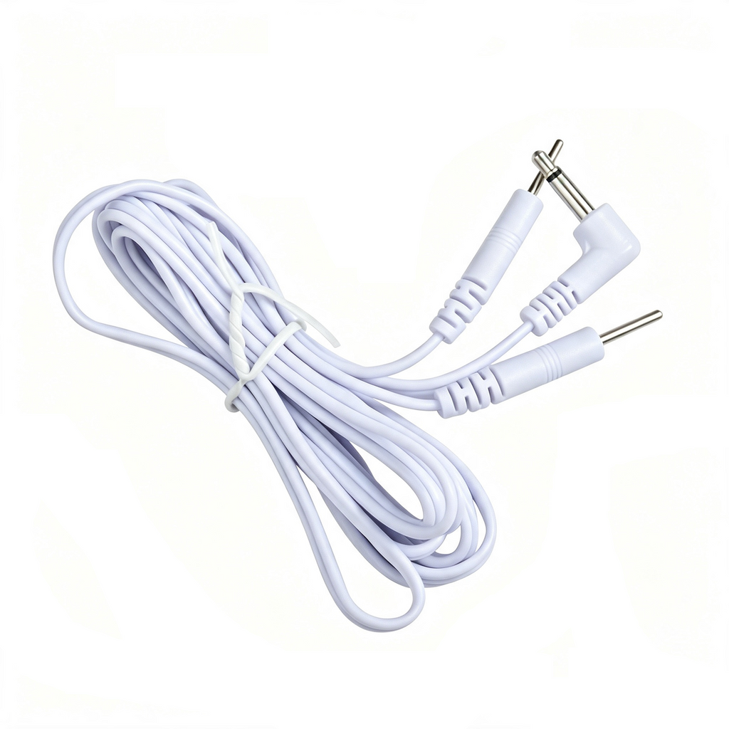 2PCS Electrode Wire Cable 3.5mm or 2.5mm Plug Jack TENS Lead Wire with 2mm Pin Electrode Cables for Massage EMS Stimulation Machine