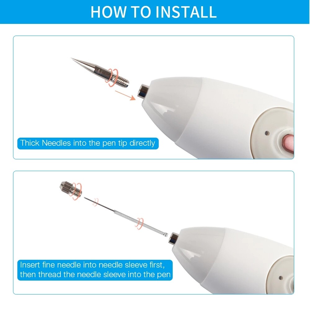 Dark Spot Freckle Laser Plasma Point Pen Needles Set For Mole Wart Tattoo Skin Tag Remover Face Care Replacement Accessories