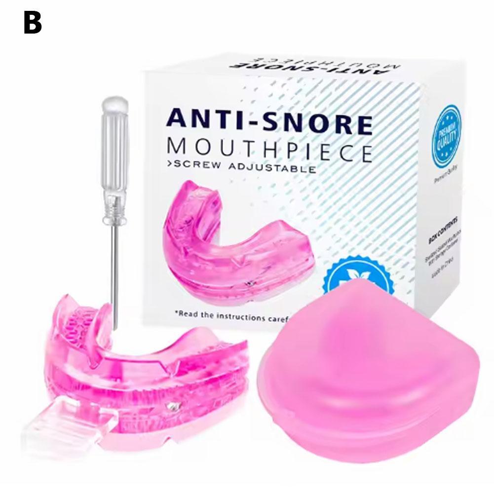Adjustable Anti Snoring Device Mouth Guard Anti-Snoring Sleep Aid Device Sleeping Bruxism Snoring Stopper Help Sleep Mouthpiece