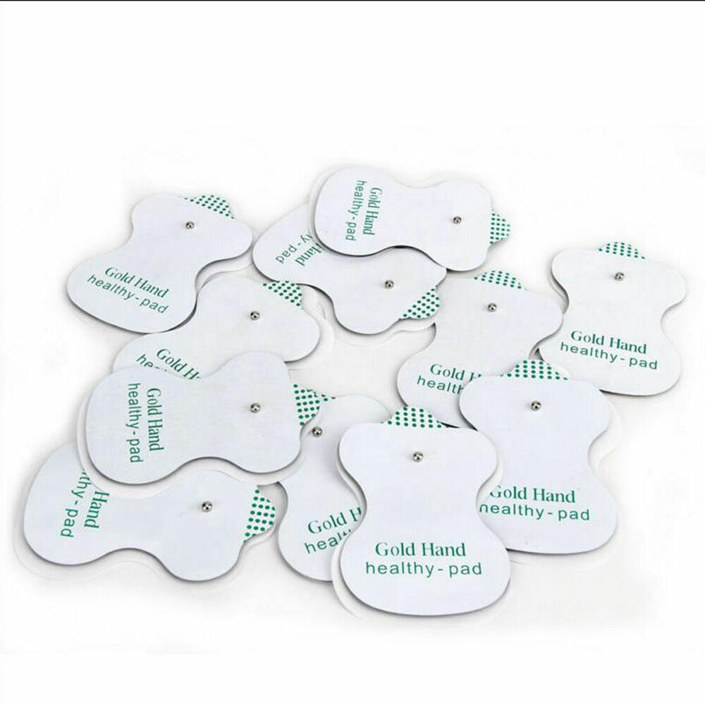 10/20/50 PCS Snap On Replacement Gourd-shaped Electrode Pads for E.M.S TENS  Unit Pulse Massager Digital Therapy Machine