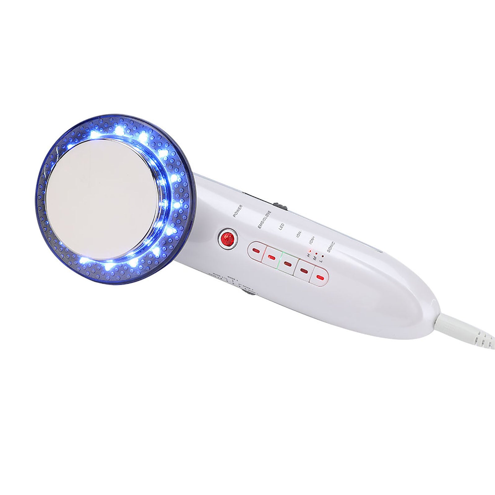 6 In 1 EMS LED Galvanic Ion Machine Ultrasonic Body Slimming Skin Tightening Fat Burning Anti Cellulite Massager