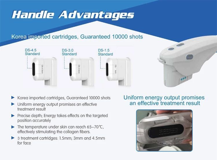 Facial Skin Rejuvenation Body Wrinkle Removal Brightens Skin Lines SPa Equipment With 3 Cartridges
